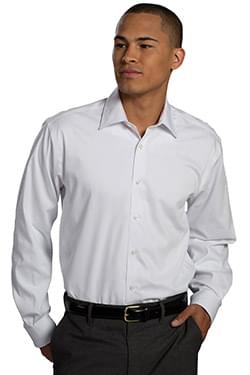 Schools: Male White Broadcloth Dress Shirt Including Embroidered